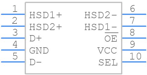 FSUSB40UMX - onsemi - PCB symbol