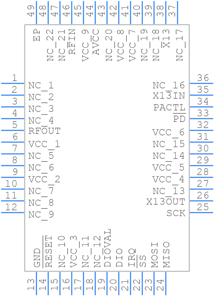 CYWUSB6935-48LFI - Infineon - PCB symbol
