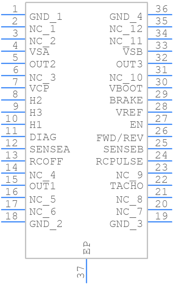 L6235PD013TR - STMicroelectronics - PCB symbol