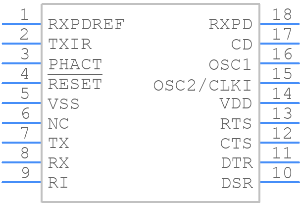 MCP2140A-I/SO - Microchip - PCB symbol