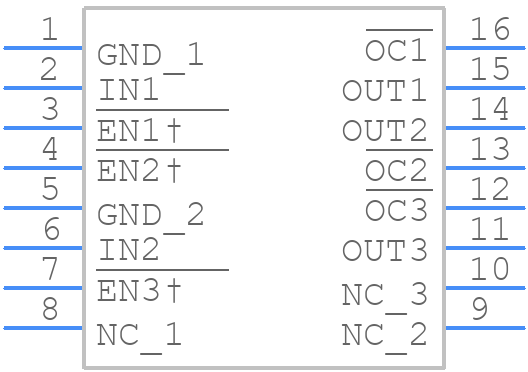 TPS2067D - Texas Instruments - PCB symbol