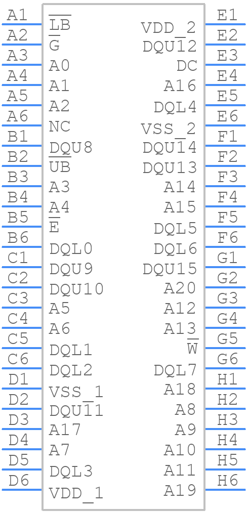 MR5A16AMA35 - Everspin Technologies - PCB symbol