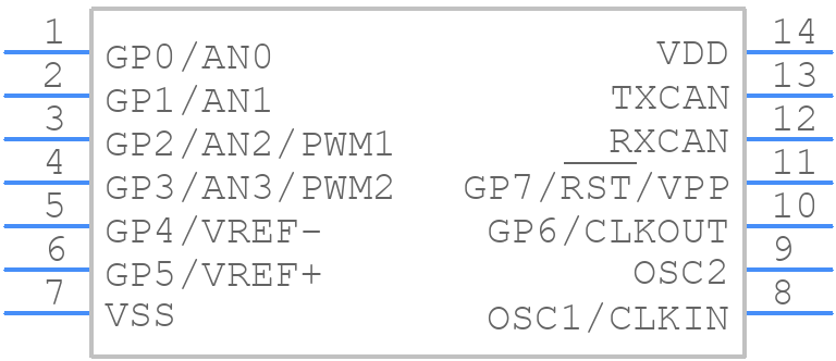 MCP25050-I/SL - Microchip - PCB symbol