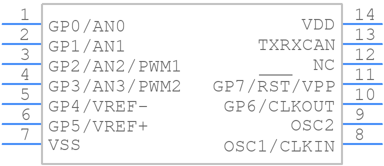 MCP25055-I/SL - Microchip - PCB symbol