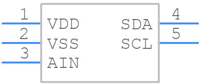 MCP3221A5T-E/OT - Microchip - PCB symbol