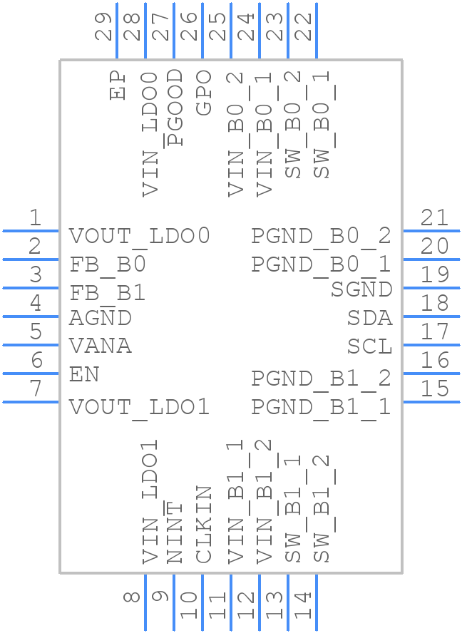 LP87334DRHDR - Texas Instruments - PCB symbol