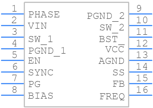 MPQ4467 - Monolithic Power Systems (MPS) - PCB symbol
