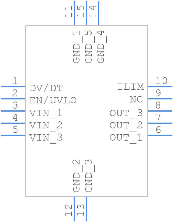 TPS259260DRCR - Texas Instruments - PCB symbol
