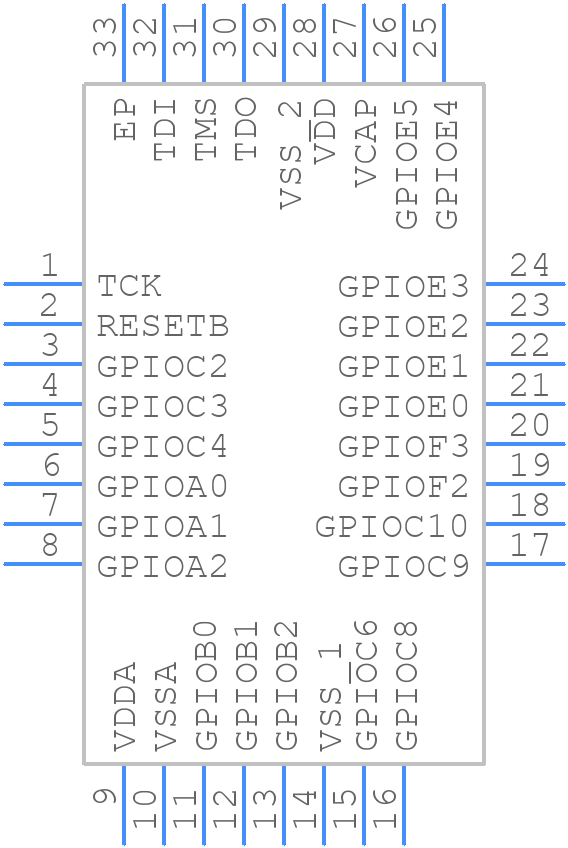 MC56F82733VFM - NXP - PCB symbol