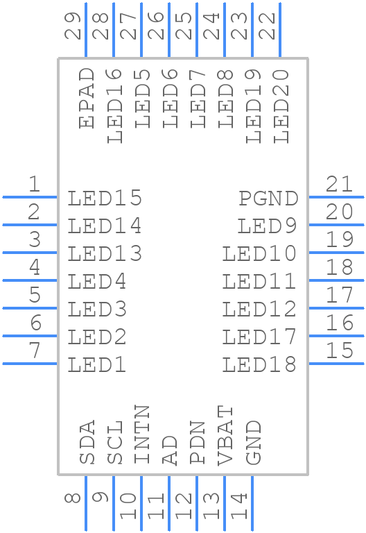 aw9120QNR - AWINIC - PCB symbol