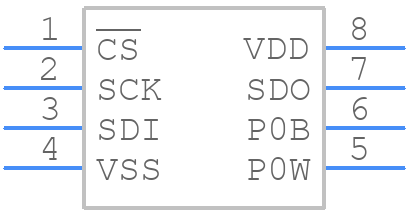 MCP4132-104E/SN - Microchip - PCB symbol