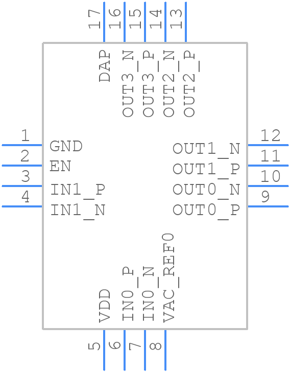 LMK1D2102RGTT - Texas Instruments - PCB symbol