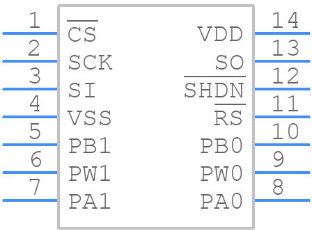 MCP42100-I/SL - Microchip - PCB symbol