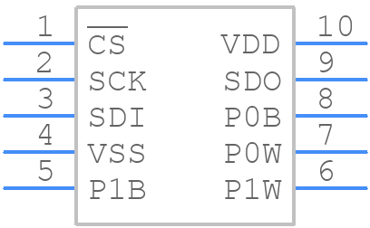 MCP4232-503E/UN - Microchip - PCB symbol