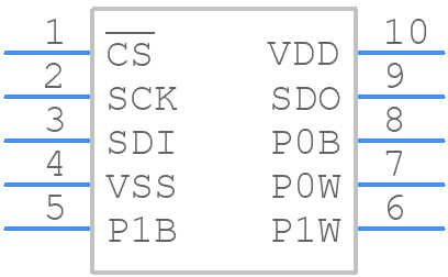 MCP4262-104E/UN - Microchip - PCB symbol