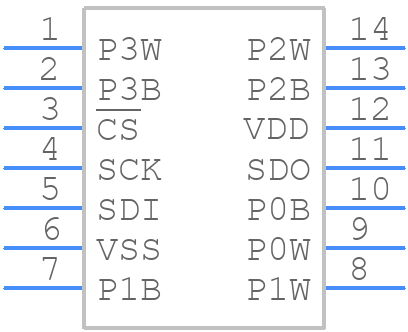 MCP4342-103E/ST - Microchip - PCB symbol