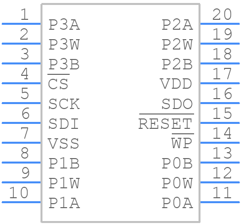 MCP4361-104E/ST - Microchip - PCB symbol