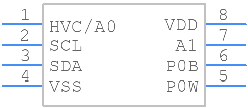 MCP4532-503E/MS - Microchip - PCB symbol
