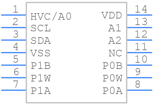 MCP4631-503E/ST - Microchip - PCB symbol