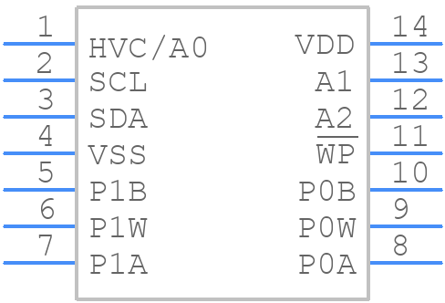 MCP4641-103E/ST - Microchip - PCB symbol