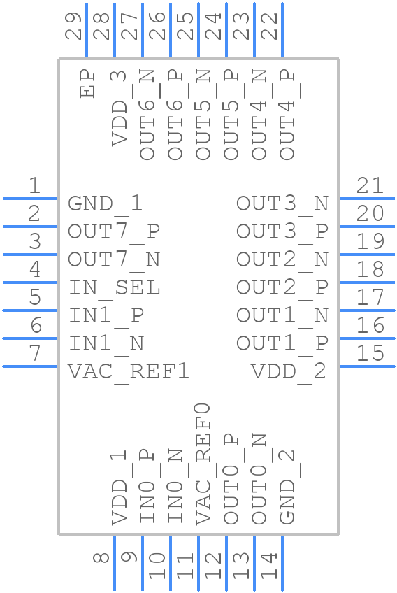 LMK1D1208RHDT - Texas Instruments - PCB symbol