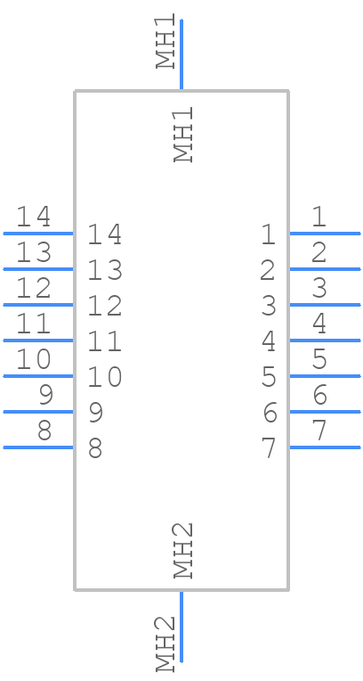 M55302/64LB14X - Molex - PCB symbol