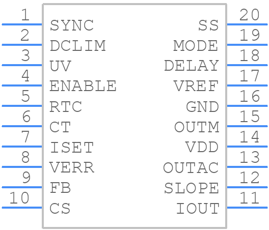 ISL6726AAZ - Renesas Electronics - PCB symbol