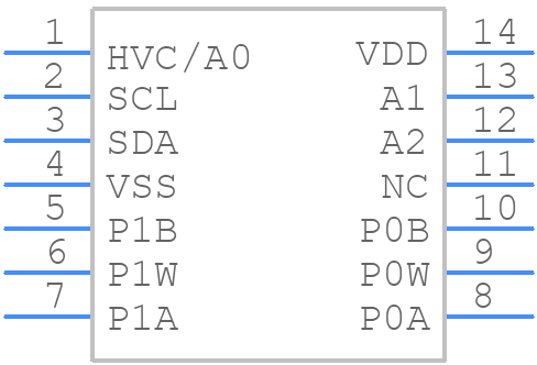 MCP4651-104E/ST - Microchip - PCB symbol