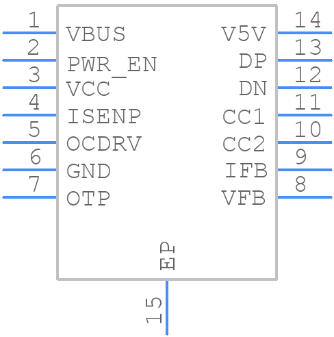 AP43771VFBZ-13 - Diodes Incorporated - PCB symbol