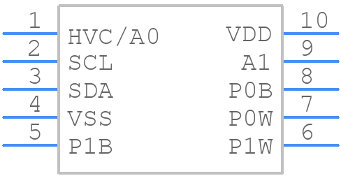 MCP4652-503E/UN - Microchip - PCB symbol