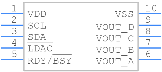 MCP4728-E/UN - Microchip - PCB symbol