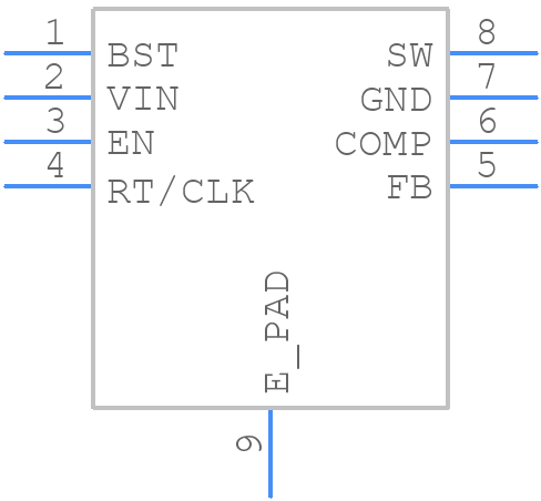 AP64100SP-13 - Diodes Incorporated - PCB symbol