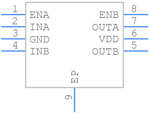 FAN3227CMPX - onsemi - PCB symbol