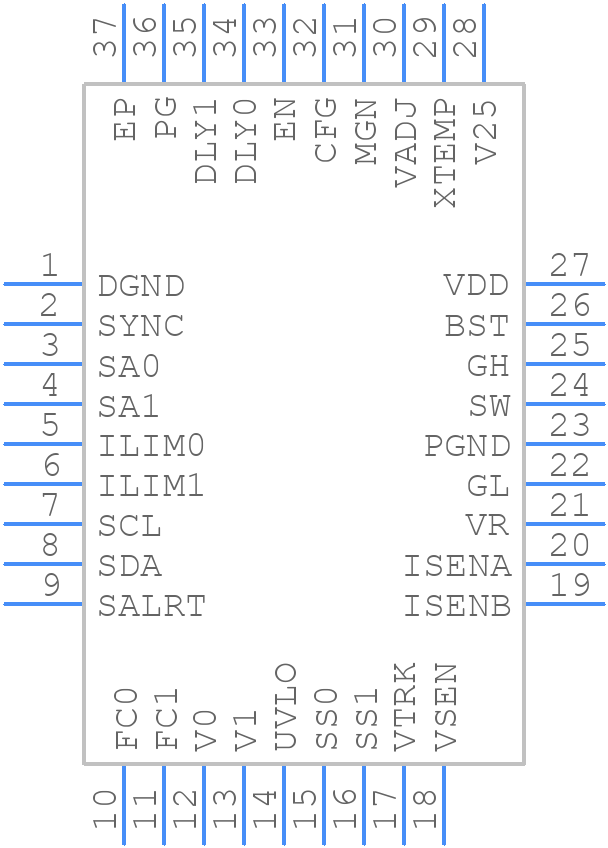 ZL2005PALRFT1 - Renesas Electronics - PCB symbol