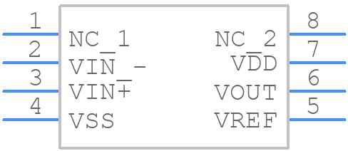 MCP6021-I/ST - Microchip - PCB symbol