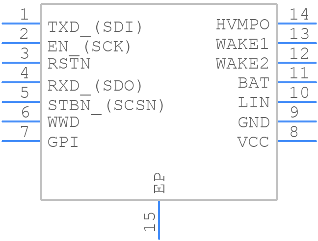 TJA1128D - NXP - PCB symbol
