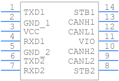 TJA1448AT - NXP - PCB symbol