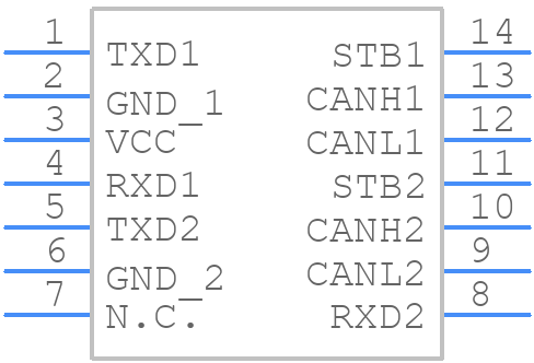 TJA1448BT - NXP - PCB symbol