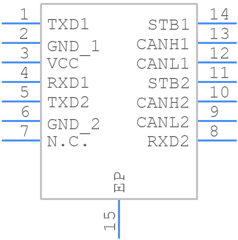 TJA1448BTK - NXP - PCB symbol