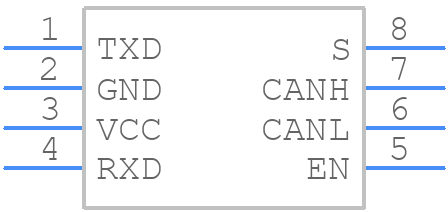 TJA1051T/E - NXP - PCB symbol