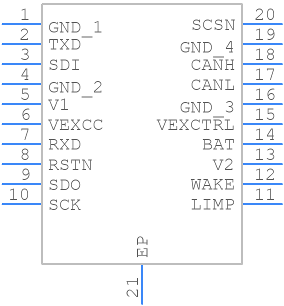 UJA1169ATK/3 - NXP - PCB symbol