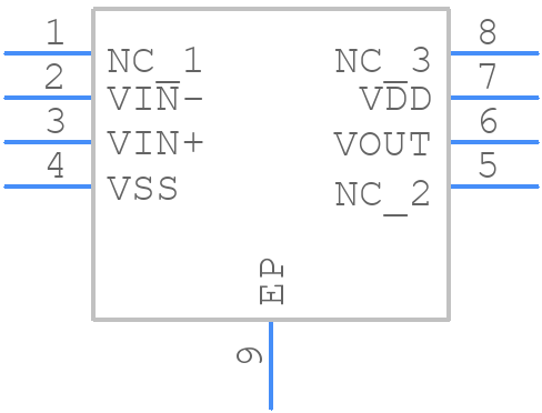 MCP6051T-E/MNY - Microchip - PCB symbol