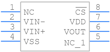 MCP6143-I/SN - Microchip - PCB symbol