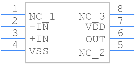 MCP616-I/SN - Microchip - PCB symbol
