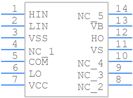 IRS21814SPBF - Infineon - PCB symbol