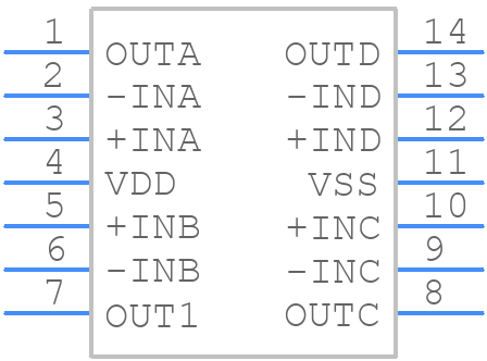 MCP619-I/ST - Microchip - PCB symbol