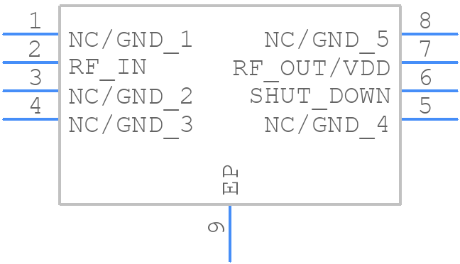 GRF2083 - Guerrilla RF - PCB symbol