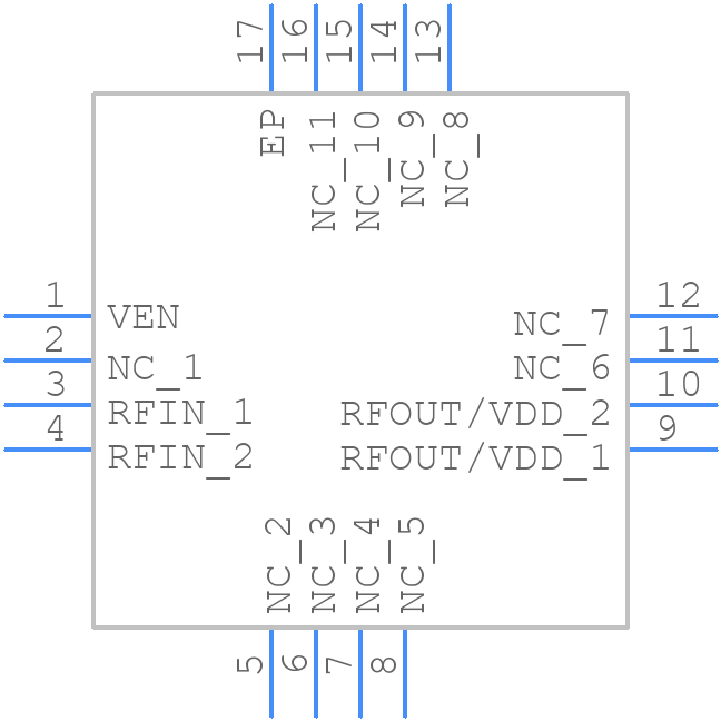GRF5020 - Guerrilla RF - PCB symbol