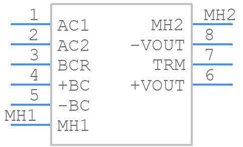 TUXS150F50 - Cosel - PCB symbol