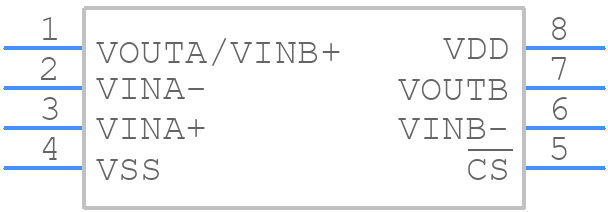 MCP6275-E/MS - Microchip - PCB symbol